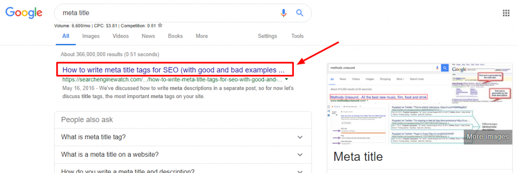 Google SEO Tutorial Step By Step Beginners Guide! Rank #1 3 Meta Title image