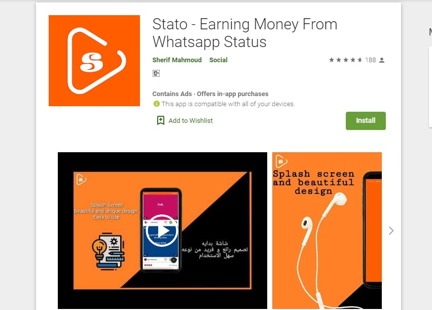 Stato - Earning Money From Whatsapp Status Review