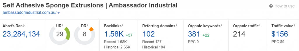 Wpgio SEO Portfolio 32 Overview ambassa