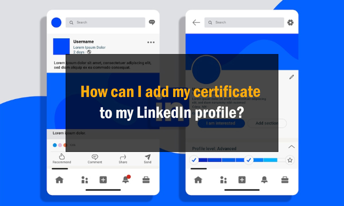 How can I add my certificate to my LinkedIn profile
