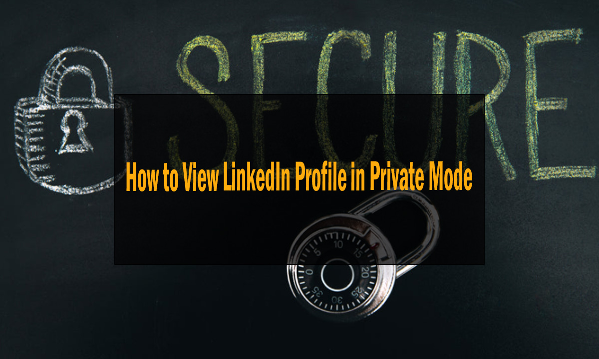 How to View LinkedIn Profile in Private Mode