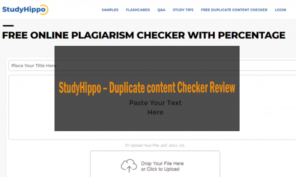 StudyHippo - Duplicate content Checker Review 11