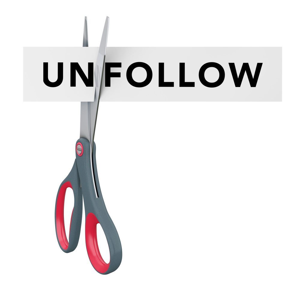 What Does Remove Connection Mean On LinkedIn? cutting unfollow follow paper sign with scissors white background 3d rendering