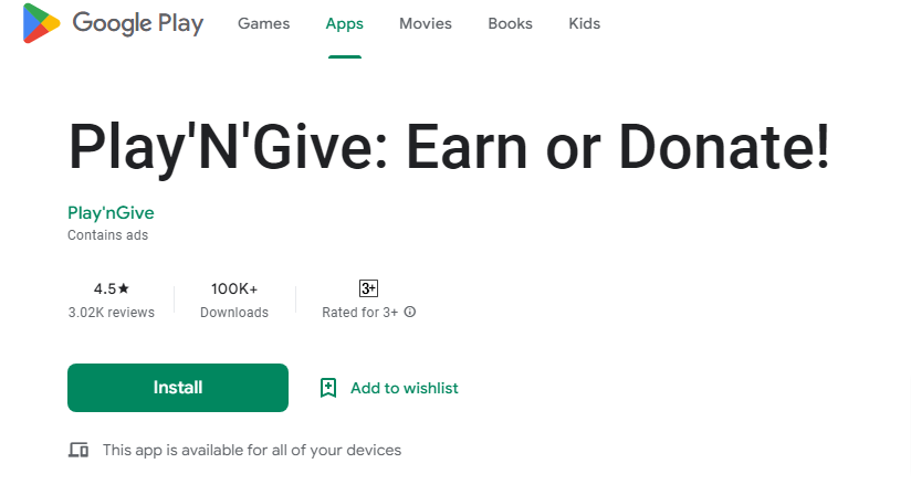 Play'N'Give: Earn or Donate Review