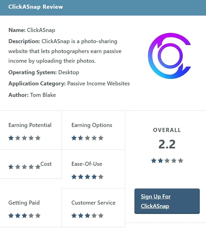 ClickASnap Review –Is it Legit or Scam? 5
