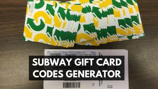 Subway Gift Card Codes Generator: A Guide to Freebies! How to Get Them 35