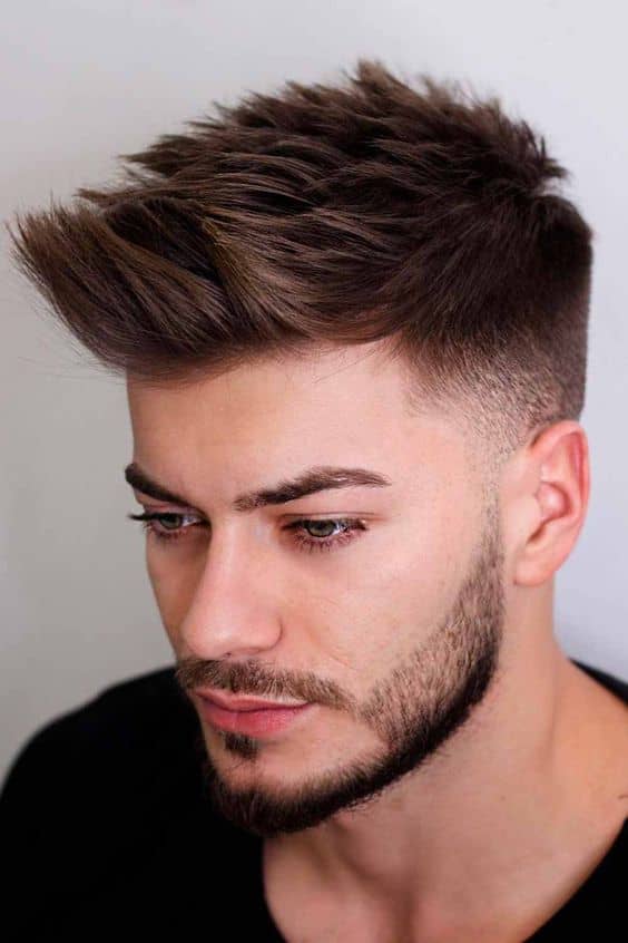 A Quiff Semi Short Haircut for Guys