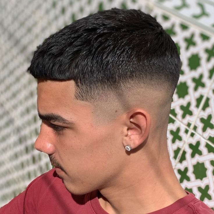 Buzz Cut with Mid Taper Fade