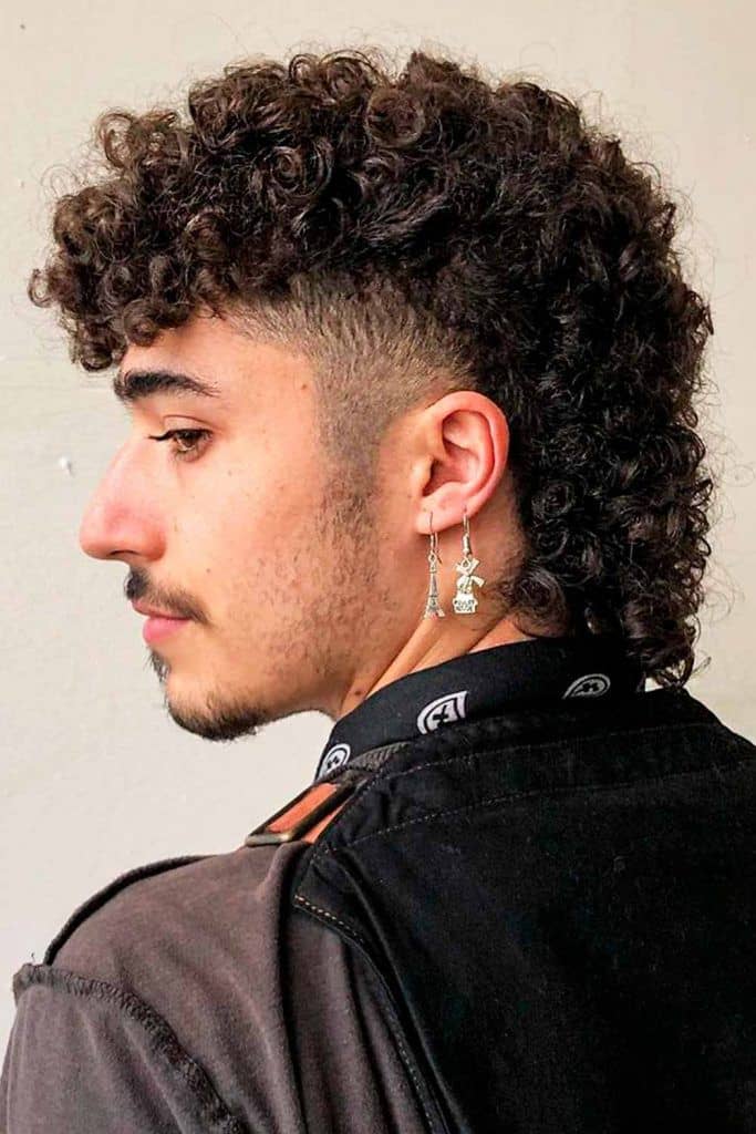 Curly Mullet Hairstyle