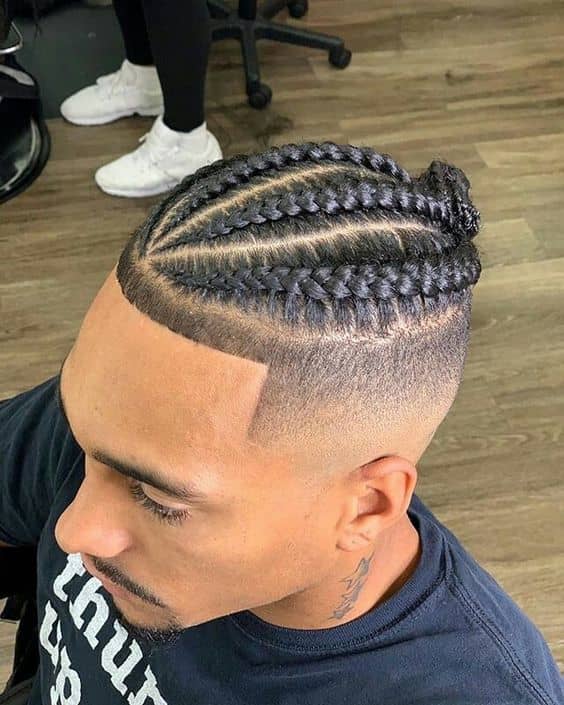 Fade with Braids for Men