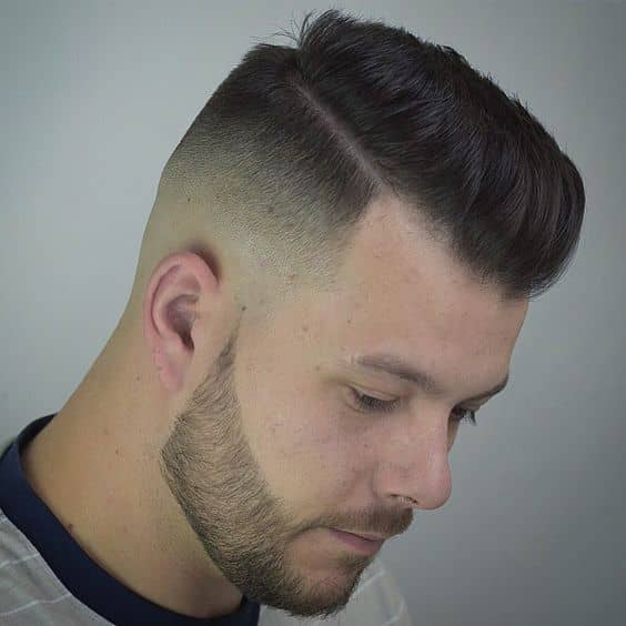 High Fade with Pompadour