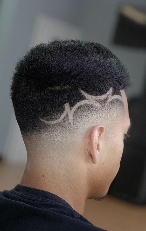 High Top Fade with Design