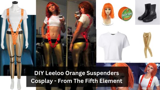 DIY Leeloo Orange Suspenders Cosplay - From The Fifth Element 2